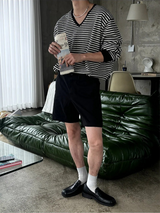 [S/S] サマーハーフバンディングショートパンツ((5color)