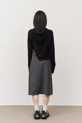 (W) Tes Pintuck Pleats Skirt