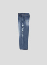 [Unisex] Real stitch semi wide denim pants