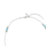 [1066] Ocean Flower Beads Necklace