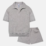 LIGHT POLO SHIRTS SET_MELANGE GREY