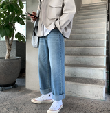 den 443 back banding date wide denim