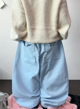 Balloon Wide Puzzling Fuzzy Puzzle Balloon Long Pants 🩷🩵 3COLOR
