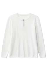 Textured Half Zip Knit Sweater