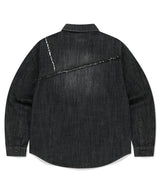 STAR RAW CUT DENIM SHIRT