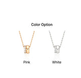 26SS★ Champagne Full Moon Silver Duo Shine Necklace S