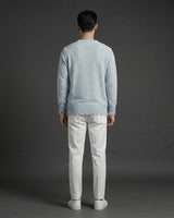 LightBlue See-Through Slit Knit