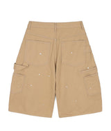 Double Knee Chino 8-Bermuda Pants - Beige
