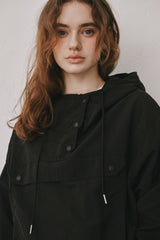 Anorak hood jumper (Black)