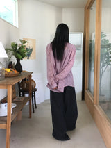 Mertle インディゴローデニムロングワイドパンツ