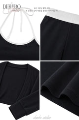 モダンシルエットトレーニングセット (TOP+PANTS)