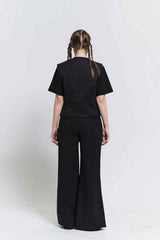 Front slit trouser (Black)
