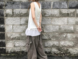 nine shirring layered top