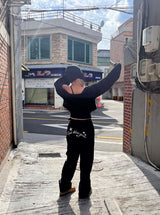 レタリングチノパンツ