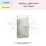 Half salty glitter binder