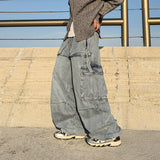 Den Strap Wide Cargo Denim