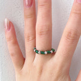 [CCNMADE] PARAFFIN 5 Silver Ring (Beige)