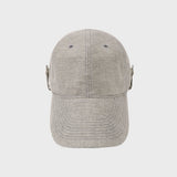 BUTTON LONG BILL CAP (STONE)