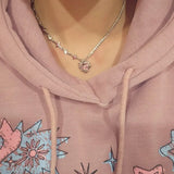 [ROF X CANNIZ] PINKISH HEART NECKLACE