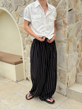Summer stripe pleats pants(4color)