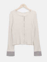 Wella Check Layered Cardigan