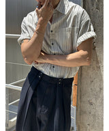 [S/S] Multi stripe half shirts(2color)