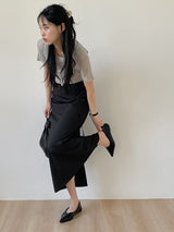 [Sleeveless SET] Tencel Layered Short Sleeve T-shirt