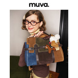muva. 本革スエード 3WAY チェック柄 3WAYリュック