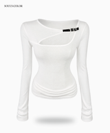Buckle Cut-Out Top (3color)
