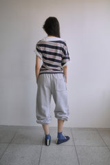 26SS★ OFF-SHOULDER SHIRT LAYERED UNBALANCED T-SHIRT