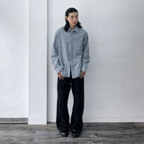 Curved Stitch Wide Trousers