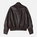 Lokia Crop Leather Jacket