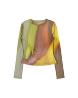 Asymmetric Ruched Top (YELLOW)