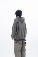 Olide Pigment Dyed Embroidery Hooded Zip-Up