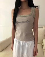 Taimi Cubic Lace Sleeveless Top