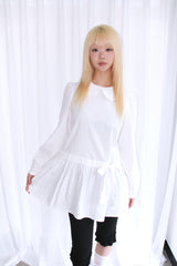 Frill Half midi leggings