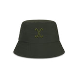 VA Curved Logo Nylon Bucket Hat / Khaki