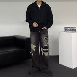 ALL MUSH Pockets Wool Knitwear Zip-Up (4 colors)