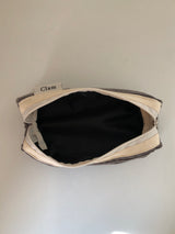 Clam ラウンドペンケース _ コーデュロイグレー