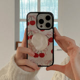 [Mademoment] ribbon cherry design iphone epoxy case