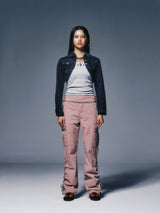 BOLERO SHAPE DENIM JACKET (BLACK WASHED)