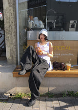 ストライプデニムパンツ