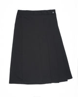  PLEATS WRAP BUTTON SKIRT