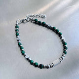 Malachite Geometric Fusion Bracelet