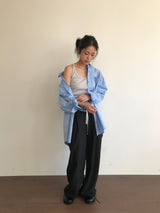 Silk Turn-Up Slacks (2color)