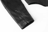 Bella leather jacket - black