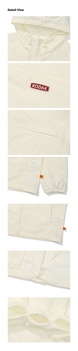 ICE POP Hooded Long-Sleeved Jacket【IVORY】