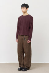 リブクロップ長袖Tシャツ