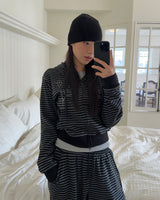 Ellie Heart Stripe Hoodie