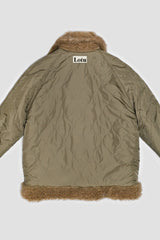 Reversible fur coat, Camel